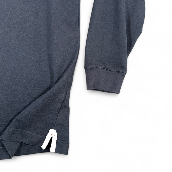 Eddie Bauer Polo Shirt Adult LARGE TALL Blue Rugby Sport Shop Big Logo Preppy - Picture 7 of 11